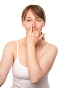 "Alternate deep nostril breathing technique"!